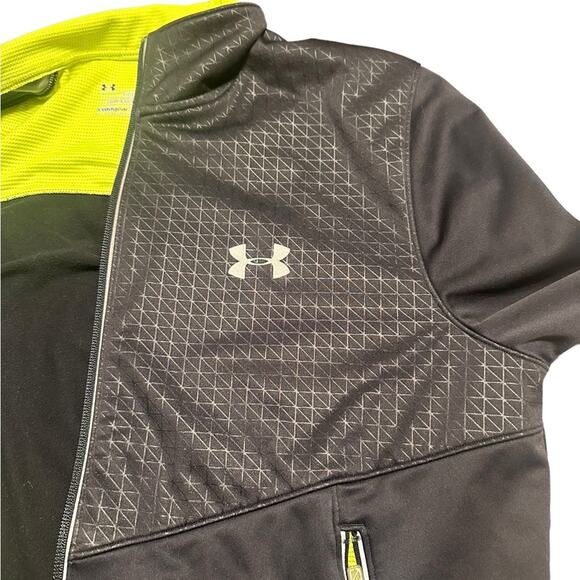 Under Armour Cold Gear Black Soft Shell Zip Up Jacket Black size Medium - Picture 4 of 10
